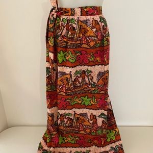Sun fashion Hawaii maxi skirt vintage wrap around